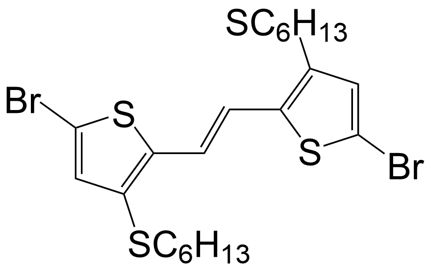 (E)-1,2-bis(5-bromo-3-(hexylthio)thiophen-2-yl)ethene/